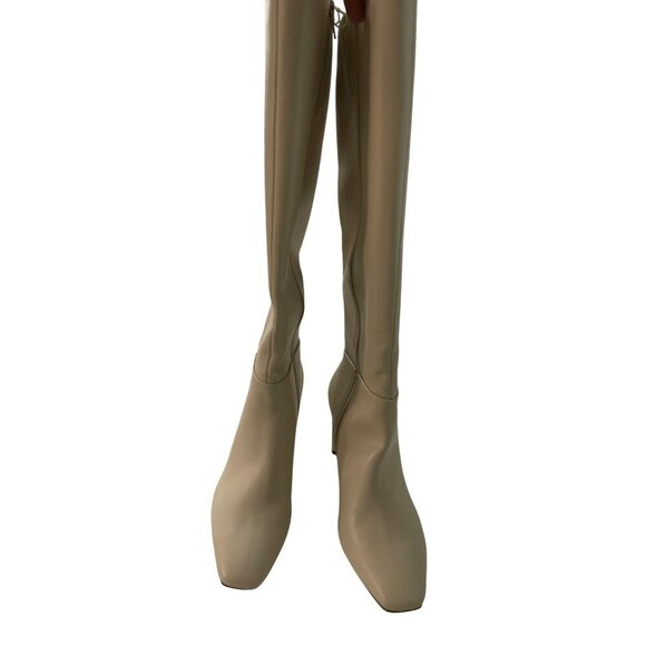 Alfani Beige Knee-High Wide Calf Boots Size 8 NEW - Picture 4 of 11
